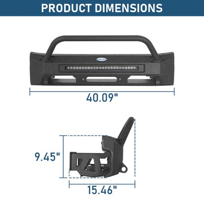 Blink Stubby Front Bumper w/ 12K Winch Plate for 03-09 Lexus GX470 - Ultralisk4x4