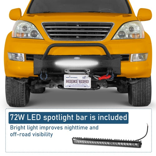 Blink Stubby Front Bumper w/ 12K Winch Plate for 03-09 Lexus GX470 - Ultralisk4x4