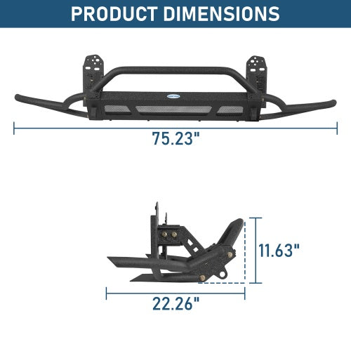 Bison Series Tube Front Bumper for 2011-2014  Porsche Cayenne 958.1 - Ultralisk 4x4