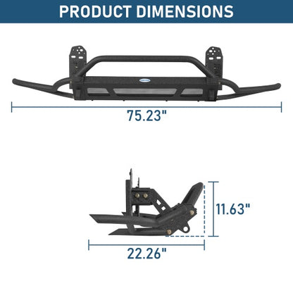 Bison Series Tube Front Bumper for 2011-2014  Porsche Cayenne 958.1 - Ultralisk 4x4