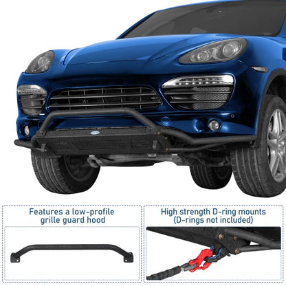 Bison Series Tube Front Bumper for 2011-2014  Porsche Cayenne 958.1 - Ultralisk 4x4