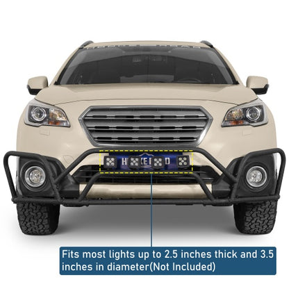 Aggressive Front Bumper Rally Tubular Bumper 2015-2019 Subaru Outback - Ultralisk4x4
