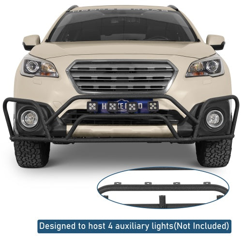 Aggressive Front Bumper Rally Tubular Bumper 2015-2019 Subaru Outback - Ultralisk4x4