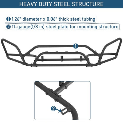 Aggressive Front Bumper Rally Tubular Bumper 2015-2019 Subaru Outback - Ultralisk4x4