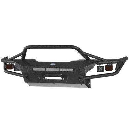 1990-1995 Toyota 4Runner ExplorerX Tube Front Bumper w/ Winch Plate & 4 LED Spot Lights - Ultralisk4x4