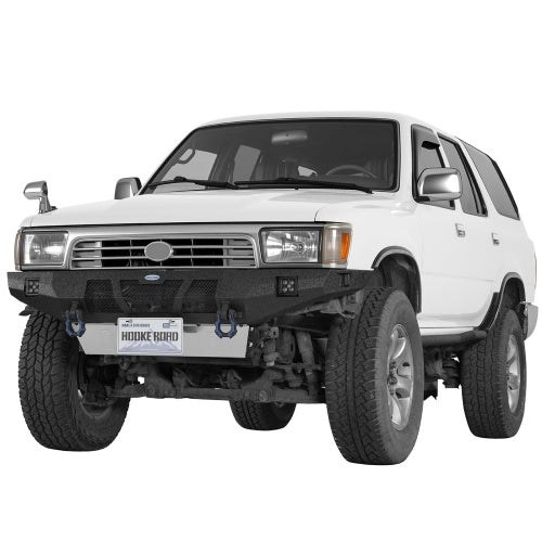 Grizzly Series Full-Width Front Bumper w/ Skid Plate & LED Lights for 90-95 Toyota 4Runner - Ultralisk4x4