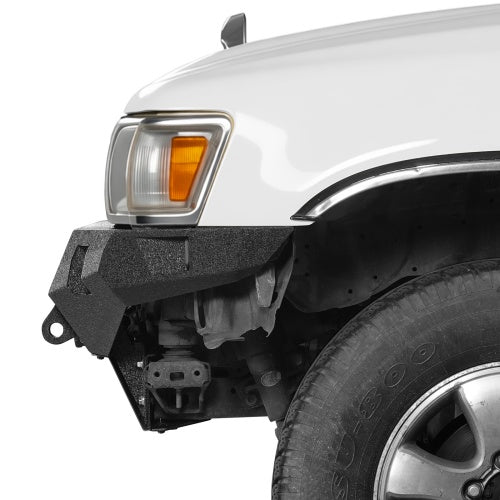 Grizzly Series Full-Width Front Bumper w/ Skid Plate & LED Lights for 90-95 Toyota 4Runner - Ultralisk4x4