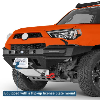 Phantom Full Width Front Bumper w/ Winch Plate & LED DRL Lights For 2014-2024 Toyota 4Runner - Ultralisk4x4