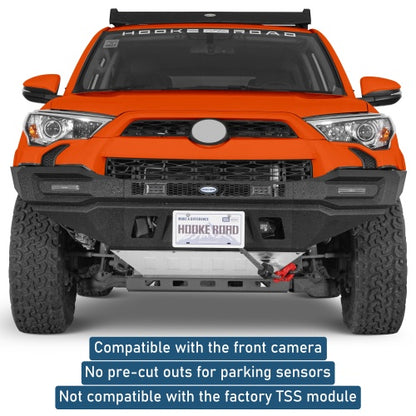 Phantom Full Width Front Bumper w/ Winch Plate & LED DRL Lights For 2014-2024 Toyota 4Runner - Ultralisk4x4