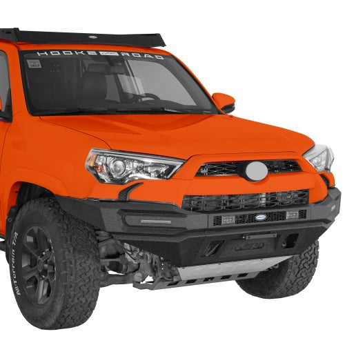 Phantom Full Width Front Bumper w/ Winch Plate & LED DRL Lights For 2014-2024 Toyota 4Runner - Ultralisk4x4