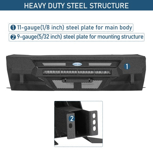 Ultralisk4x4 Blink Stubby Front Bumper - Fits 2014-2024 Toyota 4Runner (Excludes Limited & Nightshade)