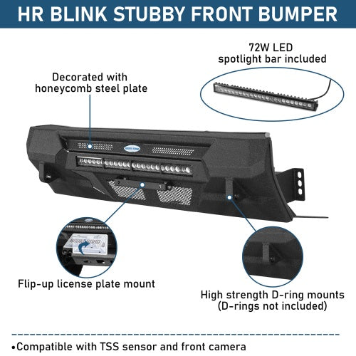 Ultralisk4x4 Blink Stubby Front Bumper - Fits 2014-2024 Toyota 4Runner (Excludes Limited & Nightshade)