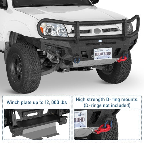 ExplorerX Front Bumper w/ Grille Guard For 2003-2005 Toyota 4Runner - Ultralisk4x4