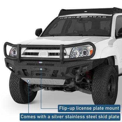 ExplorerX Front Bumper w/ Grille Guard For 2003-2005 Toyota 4Runner - Ultralisk4x4