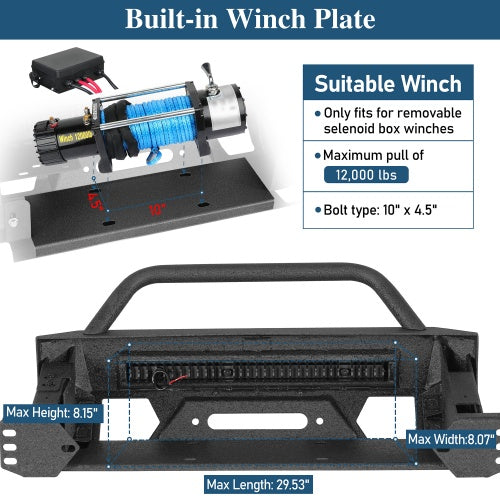 Blink Stubby Front Bumper for 2003-2005 Toyota 4Runner - Ultralisk4x4