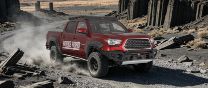Zenith Full-Width Front Bumper w/ Winch Plate For 16-23 Toyota Tacoma - Ultralisk4x4