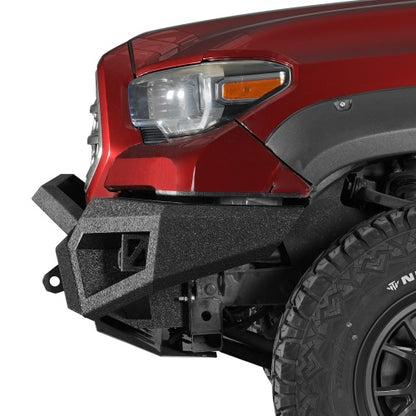 Zenith Full-Width Front Bumper w/ Winch Plate For 16-23 Toyota Tacoma - Ultralisk4x4
