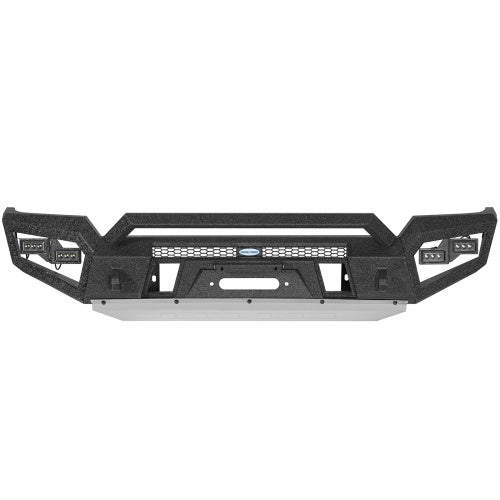 Zenith Full-Width Front Bumper w/ Winch Plate For 16-23 Toyota Tacoma - Ultralisk4x4