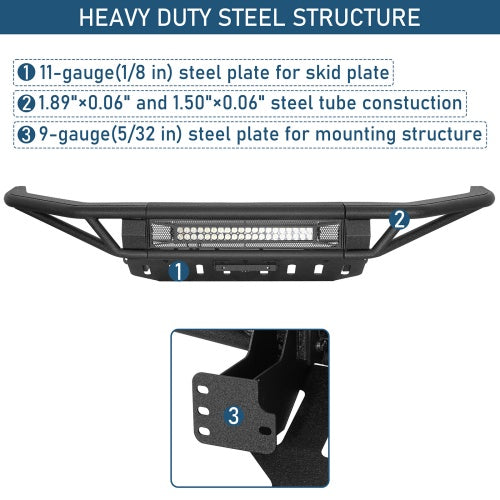Ultralisk Baja Tubular Front Bumper - (2014-2021 Toyota Tundra Models)