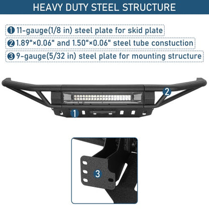 Ultralisk Baja Tubular Front Bumper - (2014-2021 Toyota Tundra Models)