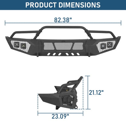 Ultralisk4x4 Earthshaker Front Bumper For 2014-2021 Toyota Tundra Models