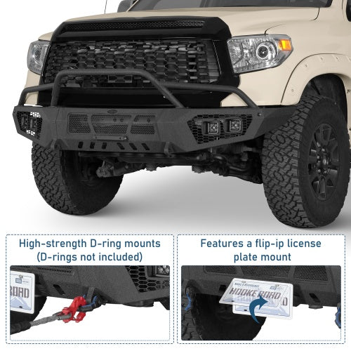 Ultralisk4x4 Earthshaker Front Bumper For 2014-2021 Toyota Tundra Models