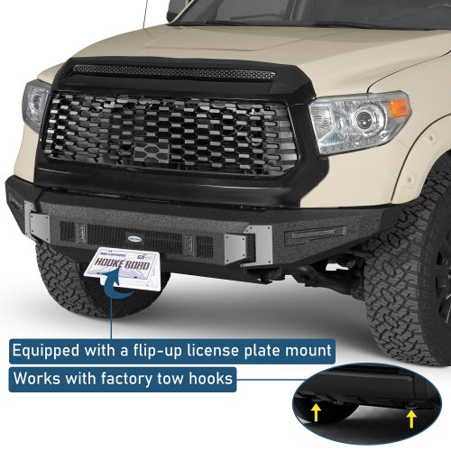 Falcon Full‑Width Front Bumper w/ Skid Plate for 2014‑2021 Toyota Tundra - Ultralisk4x4
