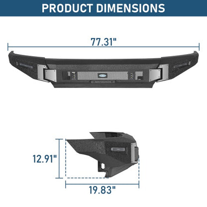 Falcon Full‑Width Front Bumper w/ Skid Plate for 2014‑2021 Toyota Tundra - Ultralisk4x4
