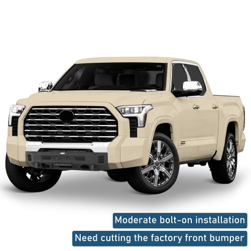 Stubby Front Bumper w/ Winch Plate & LED for 2022-2026 Toyota Tundra Ultralisk4x4