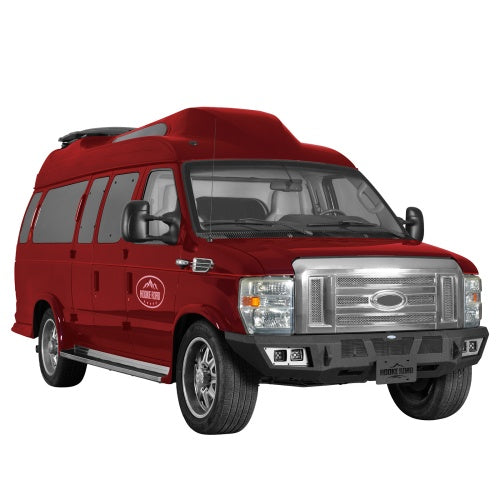 Discovery Ⅱ Front Bumper w/ Winch Plate & LED Spotlights For 2008-2026 Ford E-350 - Ultralisk4x4