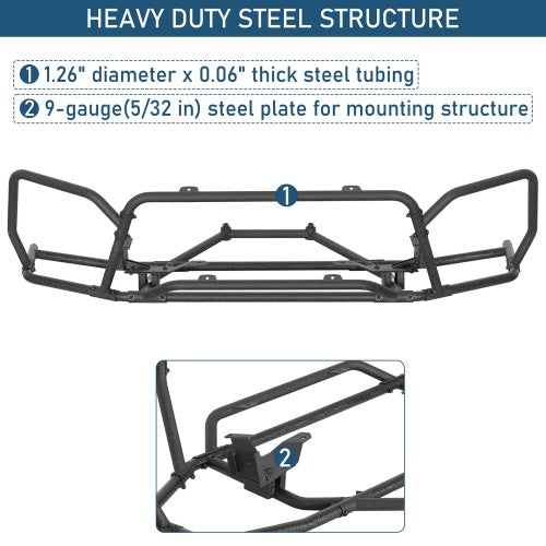 Front Bumper Rally Tubular Bumper (2014-2018 Subaru Forester models) - Ultralisk4x4