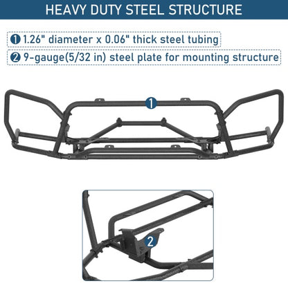 Front Bumper Rally Tubular Bumper (2014-2018 Subaru Forester models) - Ultralisk4x4