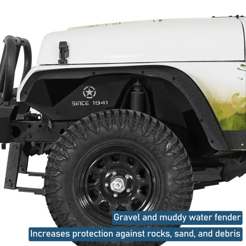 Front Inner Fender Liners For 1987-1995 Jeep Wrangler YJ - Ultralisk4x4