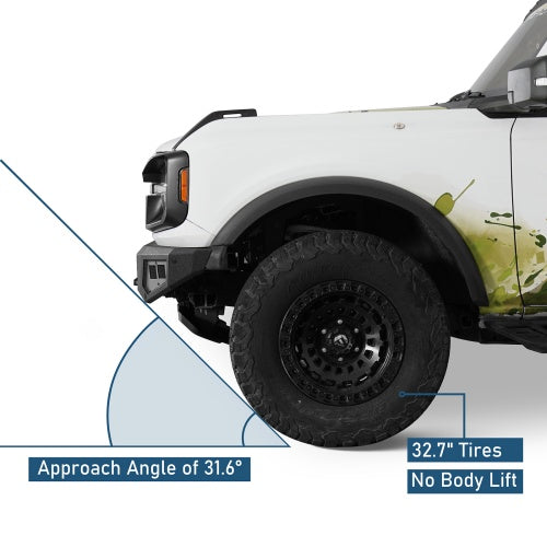 Guardian Ⅰ Front Bumper For 2021-2026 Ford Bronco (Excluding Raptor) - Ultralisk4x4