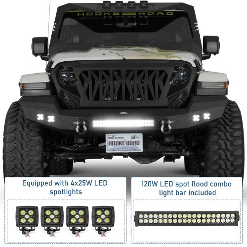 Jeep Wrangler & Gladiator Climber Offroad Front Bumper(18-26 JL & 20-26 JT)- ultralisk4x4