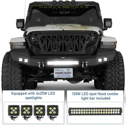 Jeep Wrangler & Gladiator Climber Offroad Front Bumper(18-26 JL & 20-26 JT)- ultralisk4x4