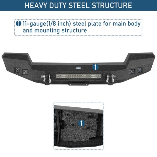 Jeep Wrangler & Gladiator Climber Offroad Front Bumper(18-26 JL & 20-26 JT)- ultralisk4x4