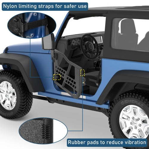Jeep 2 Doors Tube Doors Off Road Tubular Doors(07-18 Jeep Wrangler JK JKU) - Ultralisk 4x4