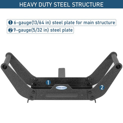 Cradle Winch Mount Plate For 2" Hitch Receiver Universal Fitment - Ultralisk4x4