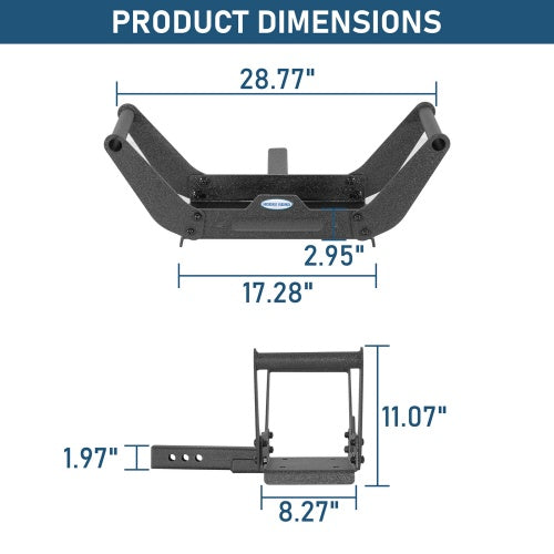 Cradle Winch Mount Plate For 2" Hitch Receiver Universal Fitment - Ultralisk4x4