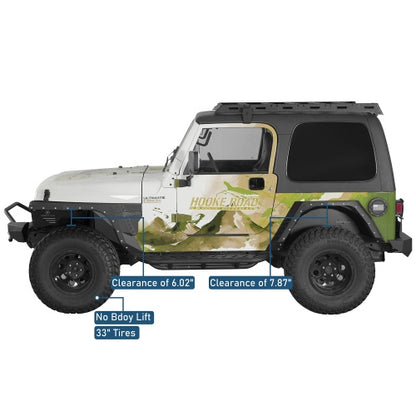 Armour Front Fender Flares & Front Inner Fender Liners Kit (97-06  Jeep Wrangler TJ) - Ultralisk4x4