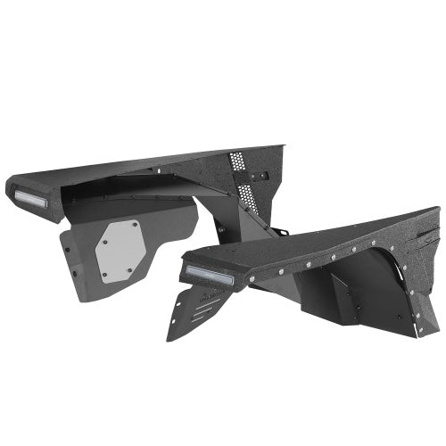 Armour Front Fender Flares & Front Inner Fender Liners Kit (97-06  Jeep Wrangler TJ) - Ultralisk4x4