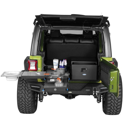 Overland Kitchen & Cargo Drawer System (15-18 Jeep Wrangler JK & 18-26 Wrangler JL & 21-26 Ford Bronco 4-Door) - Ultralisk4x4