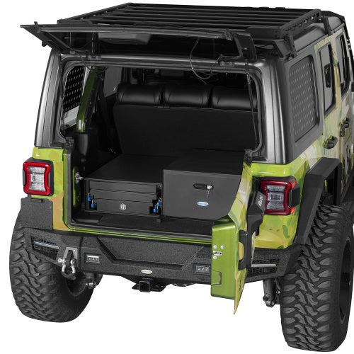 Overland Kitchen & Cargo Drawer System (15-18 Jeep Wrangler JK & 18-26 Wrangler JL & 21-26 Ford Bronco 4-Door) - Ultralisk4x4