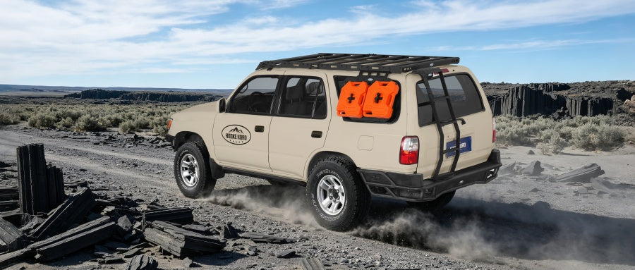 Rear Window Exterior Storage Panel MOLLE Panel Kit for 96-02 Toyota 4Runner - Ultralisk4x4
