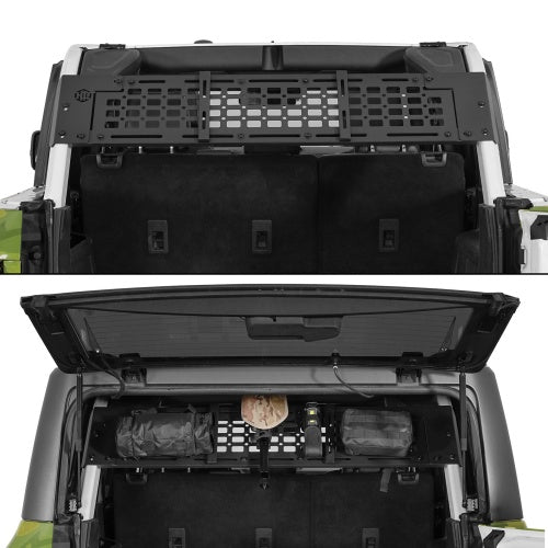Trunk MOLLE Panel Utility Rack For 2021-2026 Ford Bronco 4-Door Hardtop(Excluding Bronco Sport) - Ultralisk4x4
