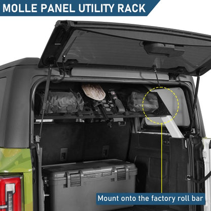 Trunk MOLLE Panel Utility Rack For 2021-2026 Ford Bronco 4-Door Hardtop(Excluding Bronco Sport) - Ultralisk4x4