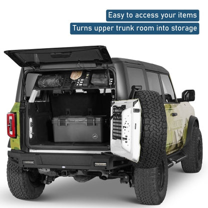 Trunk MOLLE Panel Utility Rack For 2021-2026 Ford Bronco 4-Door Hardtop(Excluding Bronco Sport) - Ultralisk4x4