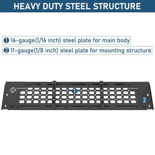 Trunk MOLLE Panel Utility Rack For 2021-2026 Ford Bronco 4-Door Hardtop(Excluding Bronco Sport) - Ultralisk4x4