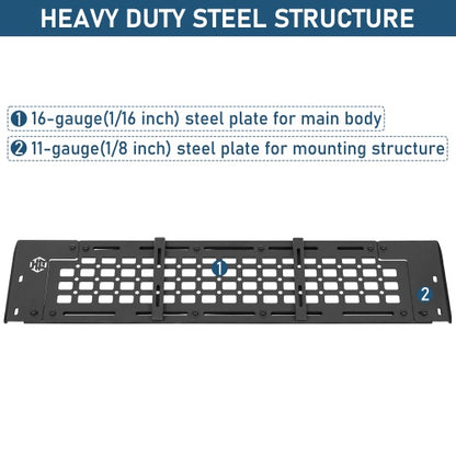 Trunk MOLLE Panel Utility Rack For 2021-2026 Ford Bronco 4-Door Hardtop(Excluding Bronco Sport) - Ultralisk4x4